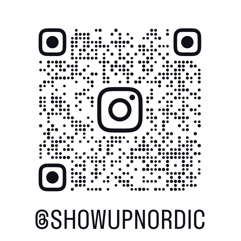 QR-kode til ShowUP Nordic på Instagram